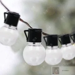 【特売】ledイルミネーションライト ソーラー充電式 光センサー内蔵 電飾 電球型 ストリングスライト 防水 ガーデンライト クリスマス ハロウィン 屋内 屋外 防水 フラッシュ点滅モード 自動ON/OFF ツリー飾り エクステリアライト クリスマスツリー デ