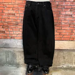 USA古着 Levi's 505 ブラックデニム ワイド ストレート アメカジ  baggy バギー スケーター シティボーイ Y2K