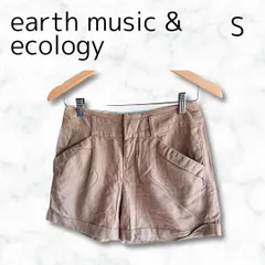 a929 【earth music & ecology】アースミュージック＆エコロジー ショートパンツ (S) ベージュ 夏
