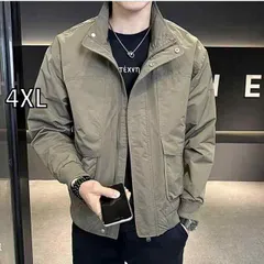 [4XL]春 コーデ メンズ 用 服 シンプル ファッション オシャレ 大人 かっこいい 大きいサイズ ストリート 紳士服 ジャケット 韓国スタイル ゆったり ビッグ ポケット スタンドカラー アウトドア 