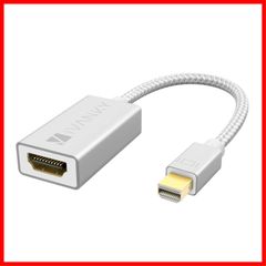 【在庫セール】サンダーボルト ミニディスプレイポート HDMI Macbook HDMI Air/Pro to to iMac 2 【20cm/シルバー】Thunderbolt Microsoft 変換アダプター Surface DisplayPort Min