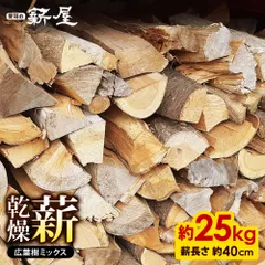 愛知の薪屋 広葉樹ミックス 箱詰め25kg AM-KM25KGのサムネイル