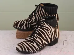 ゼブラ柄ショートブーツ お値下げ中☆UNITEDARROWS ゼブラ柄ハラコ ショートブーツ - メルカリ