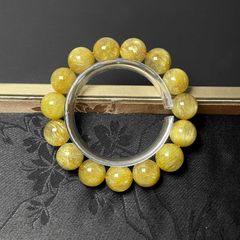 【金運・開運・幸運】高級 太陽花 タイチンルチル ケース付 10mm 高級EU製 定価121万円☆ROBEAN・太陽花タイチンルチル☆黄金針
