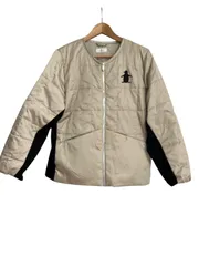 Munsimgwear 刺繍　キルティング　ダウン　ジャケット　ウエア　洗える ダウンのような暖かさ キルティングジャケット メンズ アウター