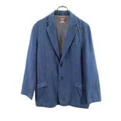 Lizwear コットン テーラードジャケット 紺ブレネイビー - メルカリ