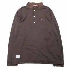 TOMMY HILFIGER トミーヒルフィガー スウェット シャツ トレーナー プルオーバートップス ブラウン 長袖 サイズM メンズ 【中古】