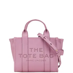 マークジェイコブス THE MICRO TOTE ザ ミディアム トートバッグ ハンドバッグ ショルダーバッグ 2WAY パープル ピンク系 レザー レディース MARC JACOBS【1-0228596】