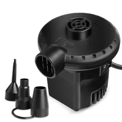 【特価セール】Deeplee 電動エアーポンプ プール空気入れ 空気抜き 両対応 ノズル付き 小型 浮き輪 ゴムボート エアベット ビニールブール適用 家庭用