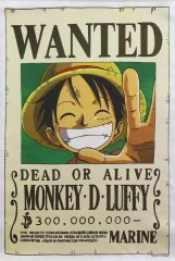ワンピース ONE PIECE 指名手配書 WANTED モンキー・D・ルフィ - メルカリ