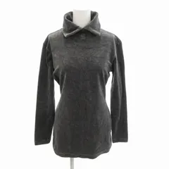 ナチュラルビューティー NATURAL BEAUTY ヴィンテージ カットソー シャツ プルオーバー ベロア 長袖 M グレー /HO△ 0319 ■GY39のサムネイル