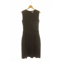 デイジーリンフォクシー DAISY LIN For FOXEY ノースリーブベルテッドワンピース ロング ミモレ丈 38 グレージュ 32370 /MI ■OS