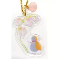 【中古】雑貨 ニャンコ先生/スイートピー お花のアクリルチャーム 「一番くじ 夏目友人帳 ニャンコ先生と花しらべ」 G賞