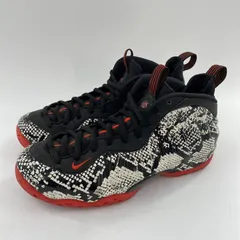 【中古】NIKE Air Foamposite One Sail/Black/Habanero Red スニーカー 28cm 314996-101 ブラック ホワイト レッド ナイキ[10]