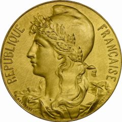 【世界1枚！】入手困難 1905年 フランス FOOD & HYGIENE メダル マリアンヌ女神 NGC MS64 高鑑定
