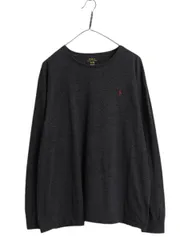 【お得なクーポン配布中!】 ポロ ラルフローレン 長袖 Tシャツ メンズ XL / ロンT コットン ワンポイント ロングスリーブ カットソー シングルステッチ 大きいサイズ