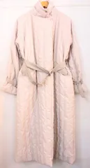 【中古】  レディースコート F &g'aime/キルティングロングコート/F/ベージュ 肌色