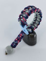 【Φ31.8mm Mサイズ】自転車用ベル(熊鈴)トレンディベル【ネイビーマルチカラー×グレーバイカラー】No.44