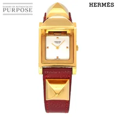 HERMES メドール スタッズ 腕時計 ゴールド HERMES エルメス メドール スタッズ ゴールド金具 腕時計