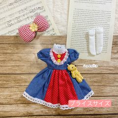 JANAYA ハンドメイド　ブライスblythe服　デニムワンピース　4点セット