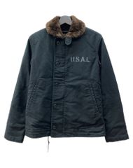 アルファインダストリーズ N-1 デッキジャケット ブラック L 胸 