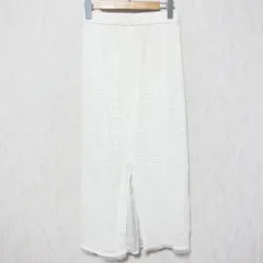 良品 24SS Diagram ダイアグラム グレースコンチネンタル ラッセルメッシュスカート 0324221048 36 ホワイト レディース 古着 中古 USEDのサムネイル