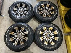 【2502028】FLEDERMAUS フレーダーマウス CUERVO8 クエルボ8 16インチ 7.5J +32 PCD139.7 6H + GOODYEAR EAGLE #1 NASCAR 215/65R16 2021年 7mm ハイエース 等