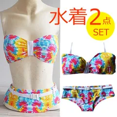 69SLAM☆TIE&DYE バンドゥブラ トップス＆ボトムスセット ビキニのサムネイル