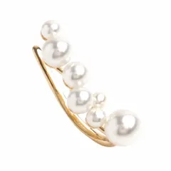 【ゴールド×フリーサイズ】[Cream dot. クリームドット公式] イヤーカフ レディース イヤーカフ イヤカフ 片耳用 バブルパール 大人 上品 エレガント 結婚式 お呼ばれ パーティー  