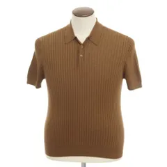 【新品】タリアトーレ TAGLIATORE ハイゲージコットン 半袖ポロニット ブラウン【サイズ50】【メンズ】のサムネイル