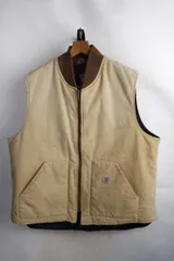 アメリカ製 1990年代 カーハート carhartt ダックベスト【2XL】【古着】【中古】【メンズ】【レディース】【ヴィンテージ】 【ビンテージ】vintage 90’s 90s 80’s 80s アメカジ ワーク デトロイトジャケット USA