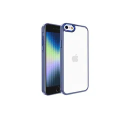 iPhone SE ケース 第2世代 第3世代 iPhone 7 iPhone 8 用 ケース 背面クリア カバー 耐衝撃 滑り止め 指紋防止 米軍MIL規格 黄変防止 ストラップホール付き ワイヤレス充電対応 スマホケース SE3 SE2 7 8 アイフ 0