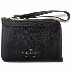 【新品 未使用】Kate spade ケイトスペード アウトレット スカイラー サフィアーノPVC カードケース リストレット KE701 001