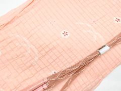 【一輝堂】リサイクル着物 和装小物 帯揚げ帯締めセット 帯揚 帯締 夏物 夏 絽 平組 ラメ 25w07-8355