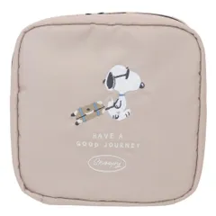 スヌーピー コスメポーチ スクエアコスメポーチ journey ジョー クール ピーナッツ マリモクラフト 小物入れ 化粧ポーチ キャラクター グッズ 