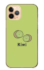 iPhone11Pro ケース カバー アイフォン11 プロ スマホケース ハードケース キウイ フルーツ 韓国 かわいい スマイル にこちゃん ゆるい ゆるキャラ パステル グリーン カラー03