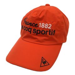 未使用品 ルコック le coq レインキャップ F(55-57cm) オレンジ