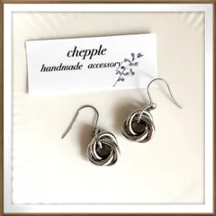 No.1556 ピアス　３連リングピアス　ハンドメイドピアス　イヤリング　ハンドメイドイヤリング　ピアス　3連ピアス　シルバーのピアス