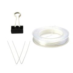 【新着商品】ハッピーボム ブレスレット ゴム オペロンゴム ホワイト ワイヤー ブレスレット用ゴム ゴム紐