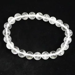 H&E社 サチャマニクォーツ　8mmブレスレット 証明書付 17.11g 【榎本通商78154】