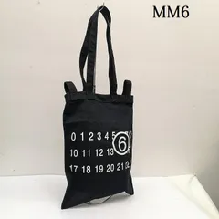 MM6 エムエムシックス トートバッグ maison margiela トート バッグ キャンバス ナンバー 大 カレンダー