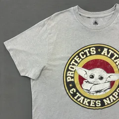 人気のベビーヨーダ‼️スターウォーズ star wars  マンダロリアン アメリカ 古着 US グレー 2XL 古着屋 メンズ レディース オーバーサイズ BIG 【1066FA】