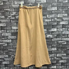 📣GW値引きSALE📣　【used items】　レディース　スカート　ロング　フレア　プリーツ　Aライン　ベージュ　フリーサイズ