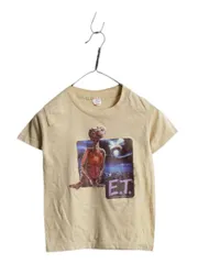 【お得なクーポン配布中!】 80s USA製 ET プリント 半袖 Tシャツ キッズ 120cm / ヴィンテージ オフィシャル キャラクター イラスト ムービー シングルステッチ 当時物