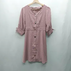 ◇ Θ MAJESTIC LEGON マジェスティックレゴン 七分丈 膝上 ワンピース サイズM ピンク系 レディース E  【1501230002844】