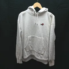 ◇ CONVERSE コンバース 裏起毛 ロゴ刺繍 長袖 スウェット サイズL ホワイト レディース E  【1303020007691】