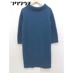 ◇ Simplicite シンプリシテェ 長袖 膝丈 ワンピース ブルー レディース 【中古】 【1103290014494】