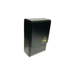 Kurop レザー タロットカードケース デッキボックス 収納ＢＯＸ マグネット開閉 スタンダードサイズ対応 (魔女帽子 黒) 0