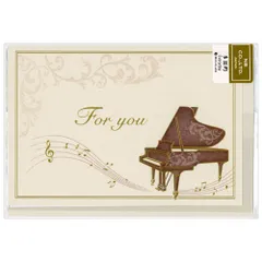 【ネコポスゆうパケット】 多目的カード 二つ折りカード 心伝う カンタービレ 5626302 NB エヌ・ビー バースデーカード グリーティングカード Birthday Card お誕生お祝い