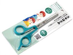 スキはさみ グリーンベル 関の刃物 緑 前髪カット 毛先を整える カット率45％